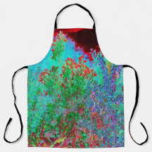 Abstrakter Garten mit Crimson Sunset