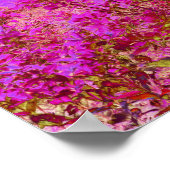 Abstrakter Garten mit Lila Sonnenuntergang Poster (Ecke)