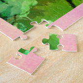 Abstrakter Garten mit Pastell-Rose Puzzle (Seite)