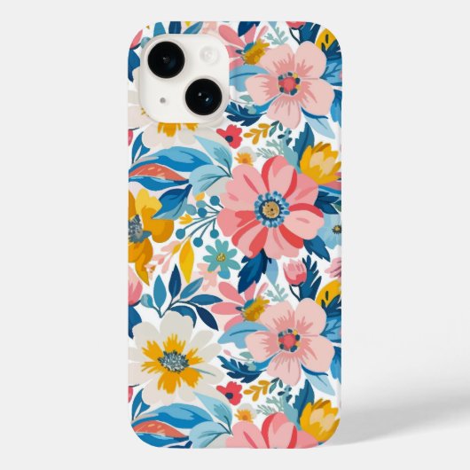 Abstrakter Garten Moderne Blumen Case-Mate iPhone Hülle (Rückseite)