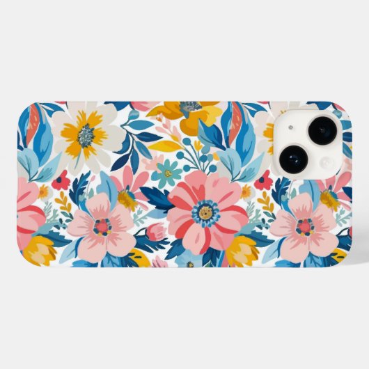 Abstrakter Garten Moderne Blumen Case-Mate iPhone Hülle (Rückseite (Horizontal))