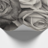 Abstrakter Garten White Roses Geschenkpapier (Ecke)