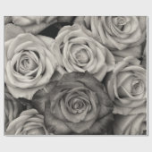 Abstrakter Garten White Roses Geschenkpapier (Flach)