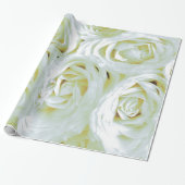 Abstrakter Garten White Roses Geschenkpapier (Ungerollt)