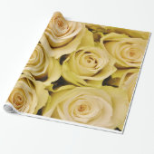 Abstrakter Garten White Roses Geschenkpapier (Ungerollt)