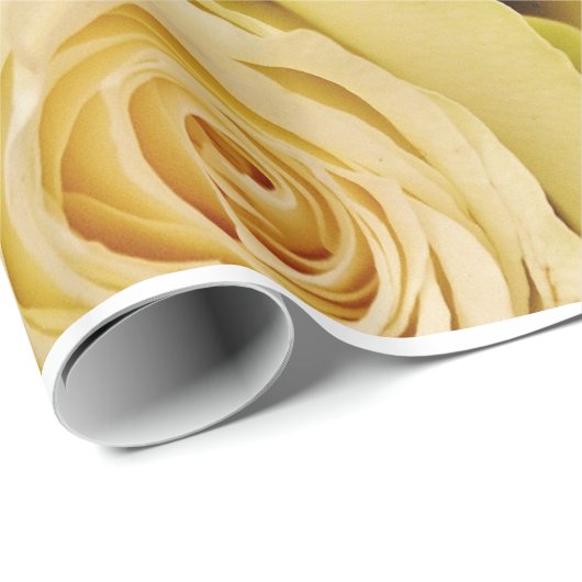 Abstrakter Garten White Roses Geschenkpapier (Rolleneckpunkt)