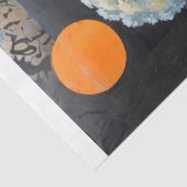 Abstrakter Gartendekoupage Seidenpapier (Detail)
