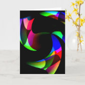 Abstrakter Geburtstag Karte (Gelbe Blume)