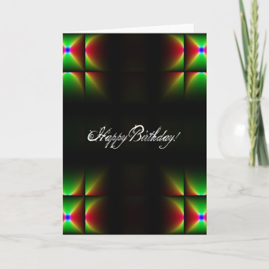 Abstrakter Geburtstag Karte (Vorderseite)