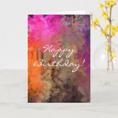 Abstrakter Geburtstag Karte (Gelbe Blume)