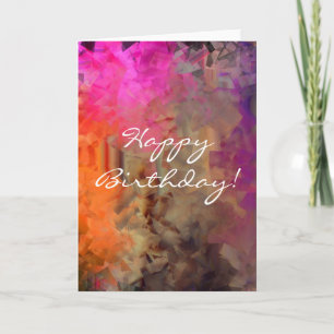 Abstrakter Geburtstag Karte