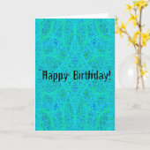 Abstrakter Geburtstag Karte (Gelbe Blume)