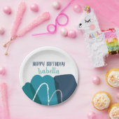 Abstrakter Geburtstag Pappteller (Party)