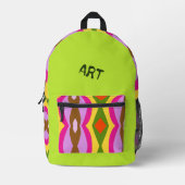 Abstrakter gedruckter Rucksack (Vorderseite)