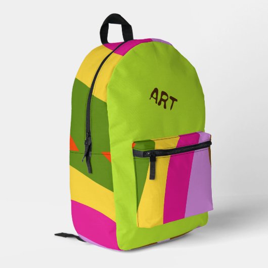 Abstrakter gedruckter Rucksack (Rückseitige Ecke links)