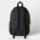 Abstrakter gedruckter Rucksack (Rückseite)