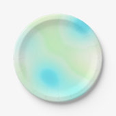 Abstrakter Gefärbte Krawatte Pappteller (Vorderseite)