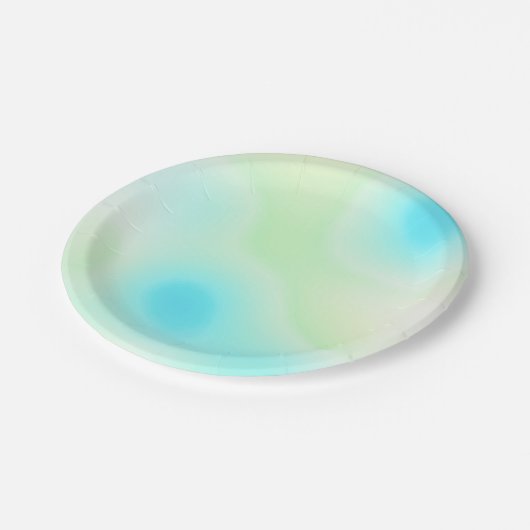 Abstrakter Gefärbte Krawatte Pappteller (Schrägansicht)