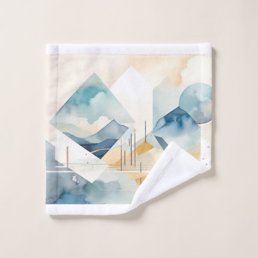 Abstrakter Geist Badhandtuch Set (Waschlappen)