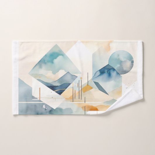 Abstrakter Geist Badhandtuch Set (Handtuch)