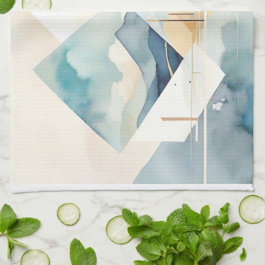 Abstrakter Geist Geschirrtuch (Gefaltet)