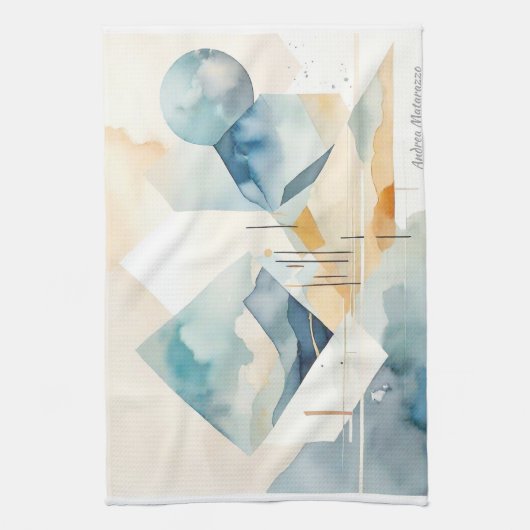 Abstrakter Geist Geschirrtuch (Vertikal)