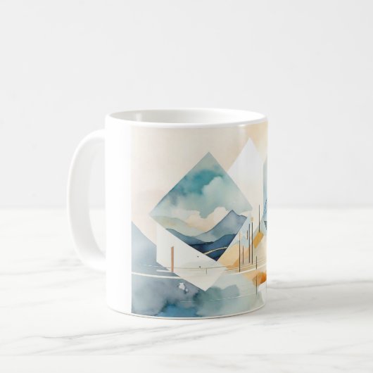 Abstrakter Geist Kaffeetasse (Vorderseite Links)