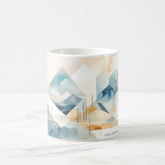 Abstrakter Geist Kaffeetasse (Mittel)