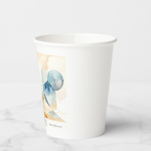 Abstrakter Geist Pappbecher (Links)