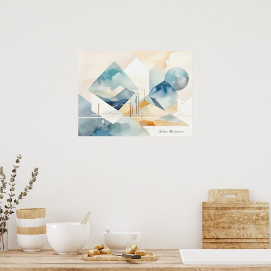 Abstrakter Geist Poster (Küche)