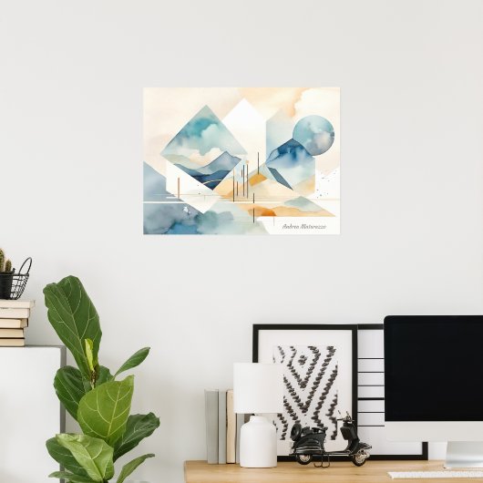 Abstrakter Geist Poster (Heimbüro)