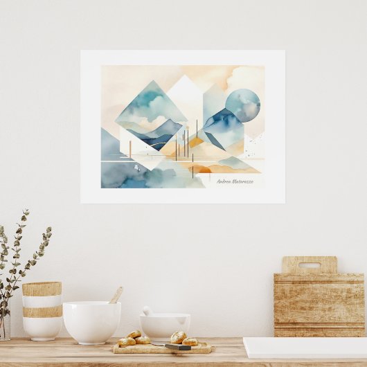 Abstrakter Geist Poster (Küche)