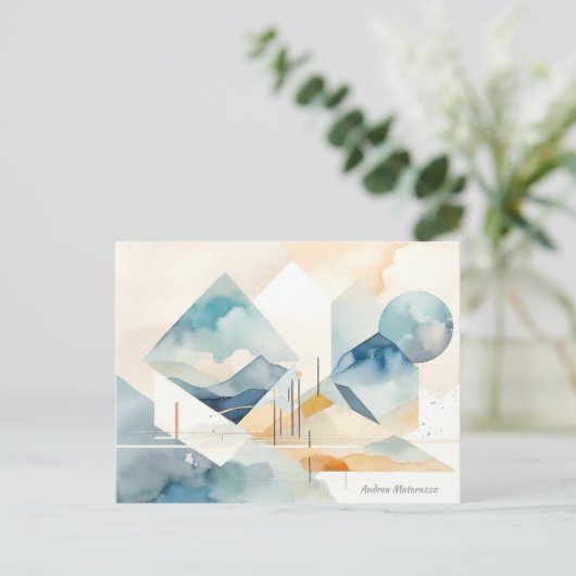 Abstrakter Geist Postkarte (Stehend Vorderseite)