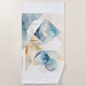 Abstrakter Geist Strandtuch (Vorderseite)