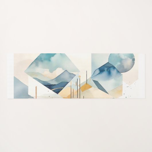 Abstrakter Geist Yogamatte (Rückseite (Horizontal))