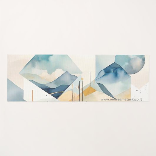 Abstrakter Geist Yogamatte (Vorderseite (Horizontal))