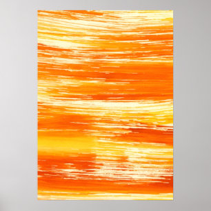 Abstrakter gelber Hintergrund aus Aquarellfarben Poster