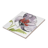 Abstrakter gemalter Blumenhintergrund 3 Fliese (Seite)