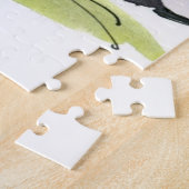 Abstrakter gemalter Blumenhintergrund 3 Puzzle (Seite)