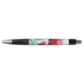 Abstrakter gemalter Blumenhintergrund Kugelschreiber (Vorderseite)
