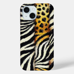 Abstrakter Gemalter Gemischter Wildtierdruck Case-Mate iPhone Hülle