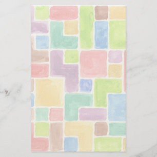 Abstrakter gemalter Watercolorhintergrund. 2 Briefpapier