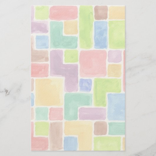 Abstrakter gemalter Watercolorhintergrund. 2 Briefpapier (Vorderseite)