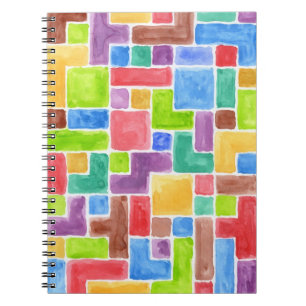 Abstrakter gemalter Watercolorhintergrund. 2 Notizblock