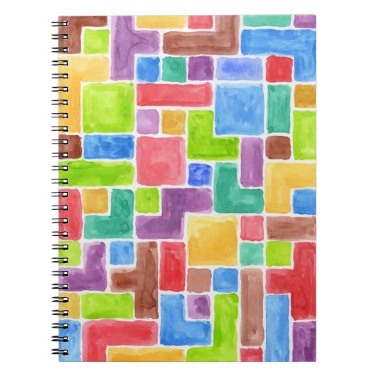 Abstrakter gemalter Watercolorhintergrund. 2 Notizblock (Vorderseite)