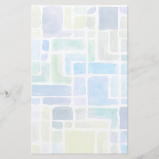 Abstrakter gemalter Watercolorhintergrund Briefpapier (Vorderseite)