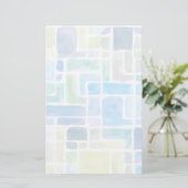 Abstrakter gemalter Watercolorhintergrund Briefpapier (Stehend Vorderseite)