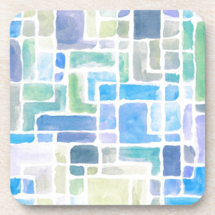 Abstrakter gemalter Watercolorhintergrund Untersetzer
