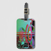 Abstrakter gemeinsamer Gepäckabschnitt Gepäckanhänger (Vorderseite Vertikal)