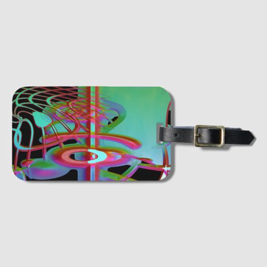 Abstrakter gemeinsamer Gepäckabschnitt Gepäckanhänger (Vorderseite (Horizontal))